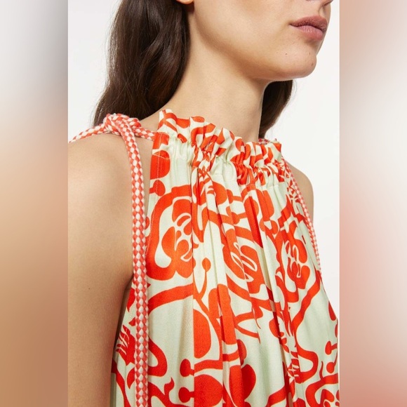 Rodebjer maxi dress unique beach runway Parisian fun eclectic medium nwt - Picture 4 of 9